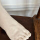 White plaster foot cast