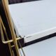 Vintage modular wall shelf, metal and brass, circa 1960s