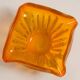Mid-Century Orange Murano Glass Ashtray, Italy, 1970s