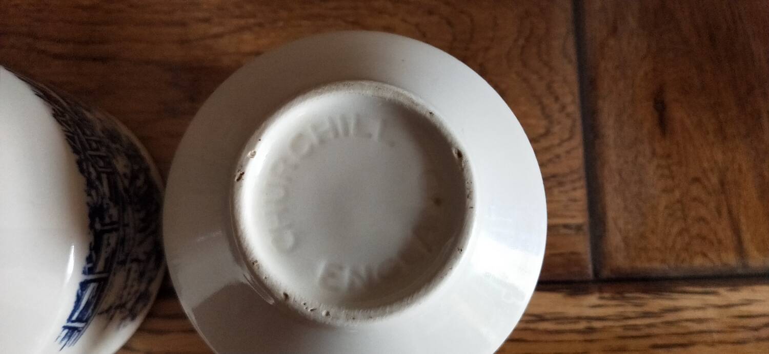 Set of two Churchill England mugs