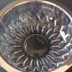 Cut crystal bowl, silver-plated metal mount, Val Saint Lambert