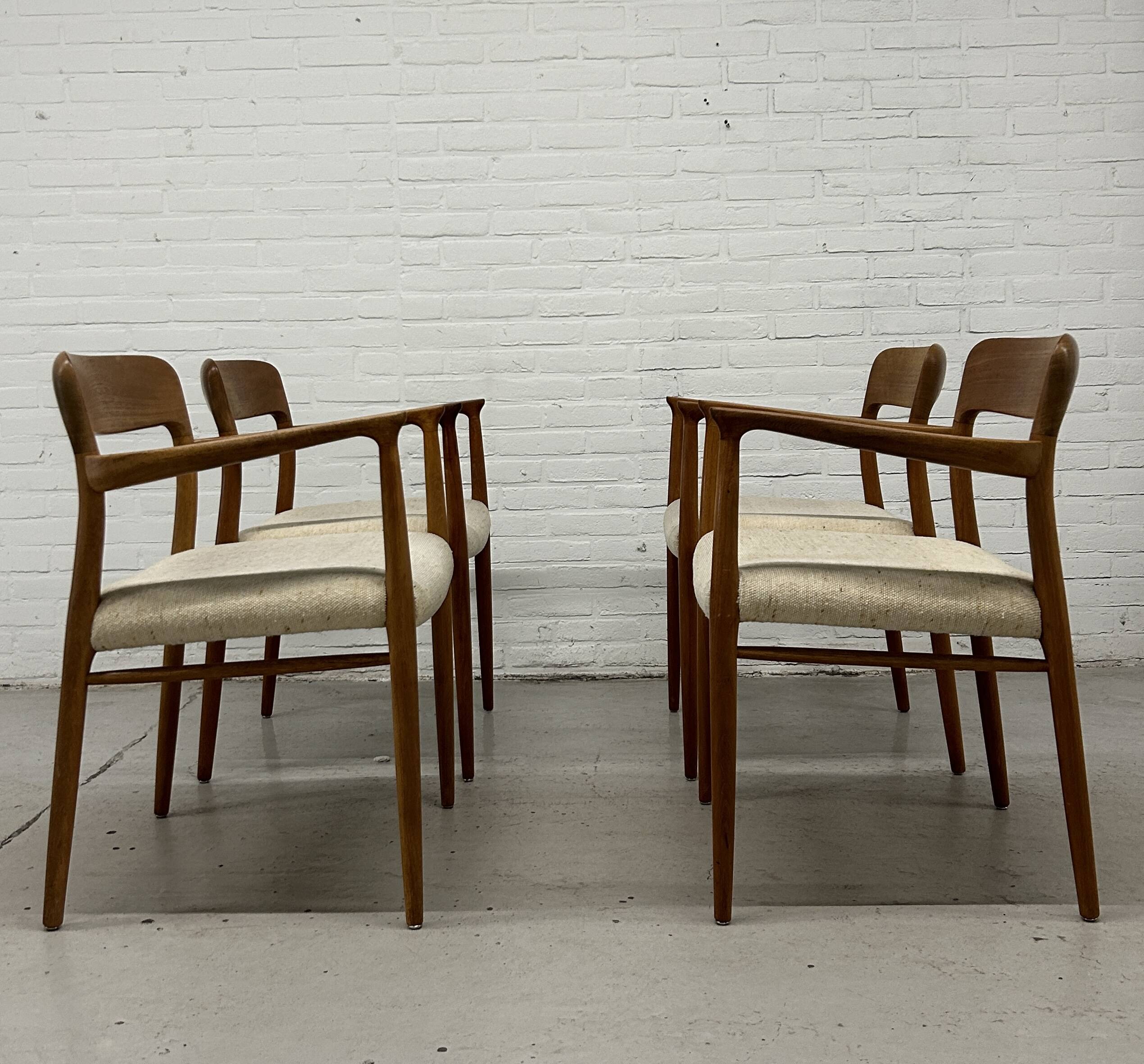 4 x Niels Otto Møller armchairs / Model 56