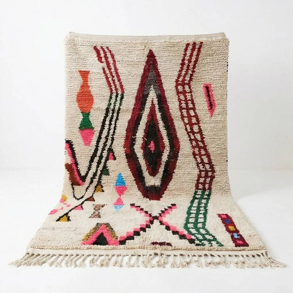 Colourful Azilal Moroccan rug 180x280 cm