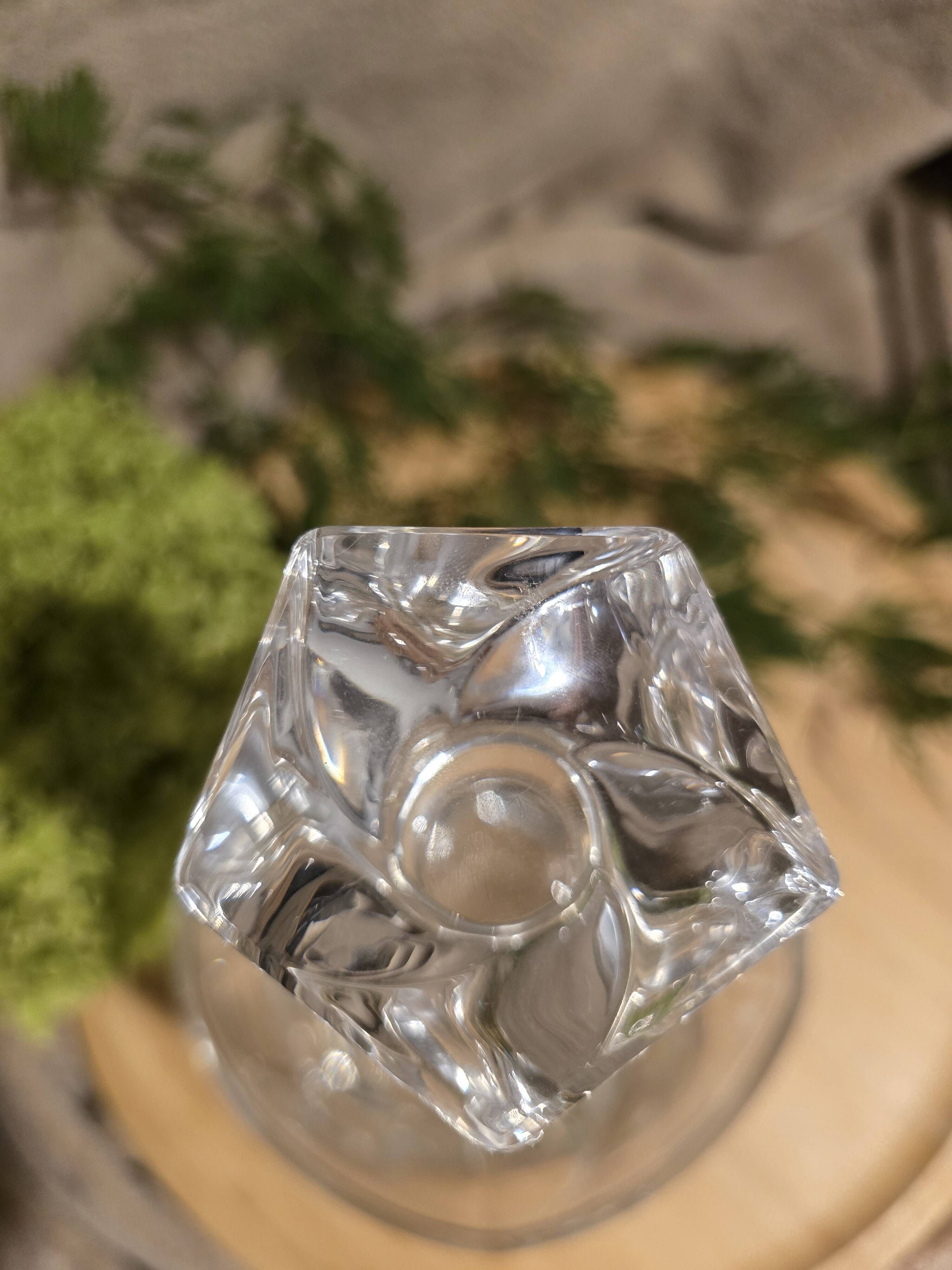 Sèvres crystal – antique whisky decanter – cut crystal with label