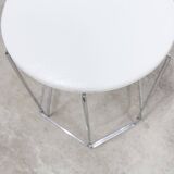 Stool 1980 steel wire and vinyl max sauze style