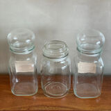 Trio of apothecary jars