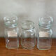 Trio de bocaux pots apothicaire