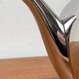 Postmodern Italian Bomb Teapot in Stainless Steel and Bakelite by Carlo Alessi for Alessi