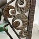 Art Deco mirror 1930 hammered iron and beveled mirror