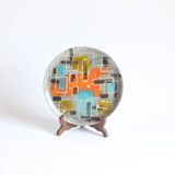 Abstract geometric plate by Gehel Paris, 1960s