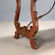 Old refectory table in walnut and wrought iron, Italy, 20th century