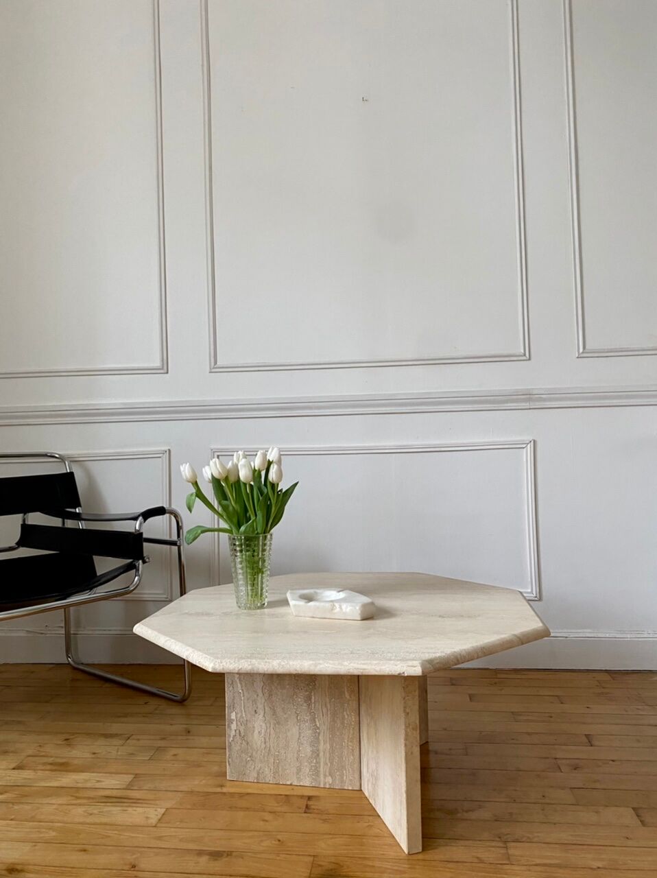 Table basse en travertin