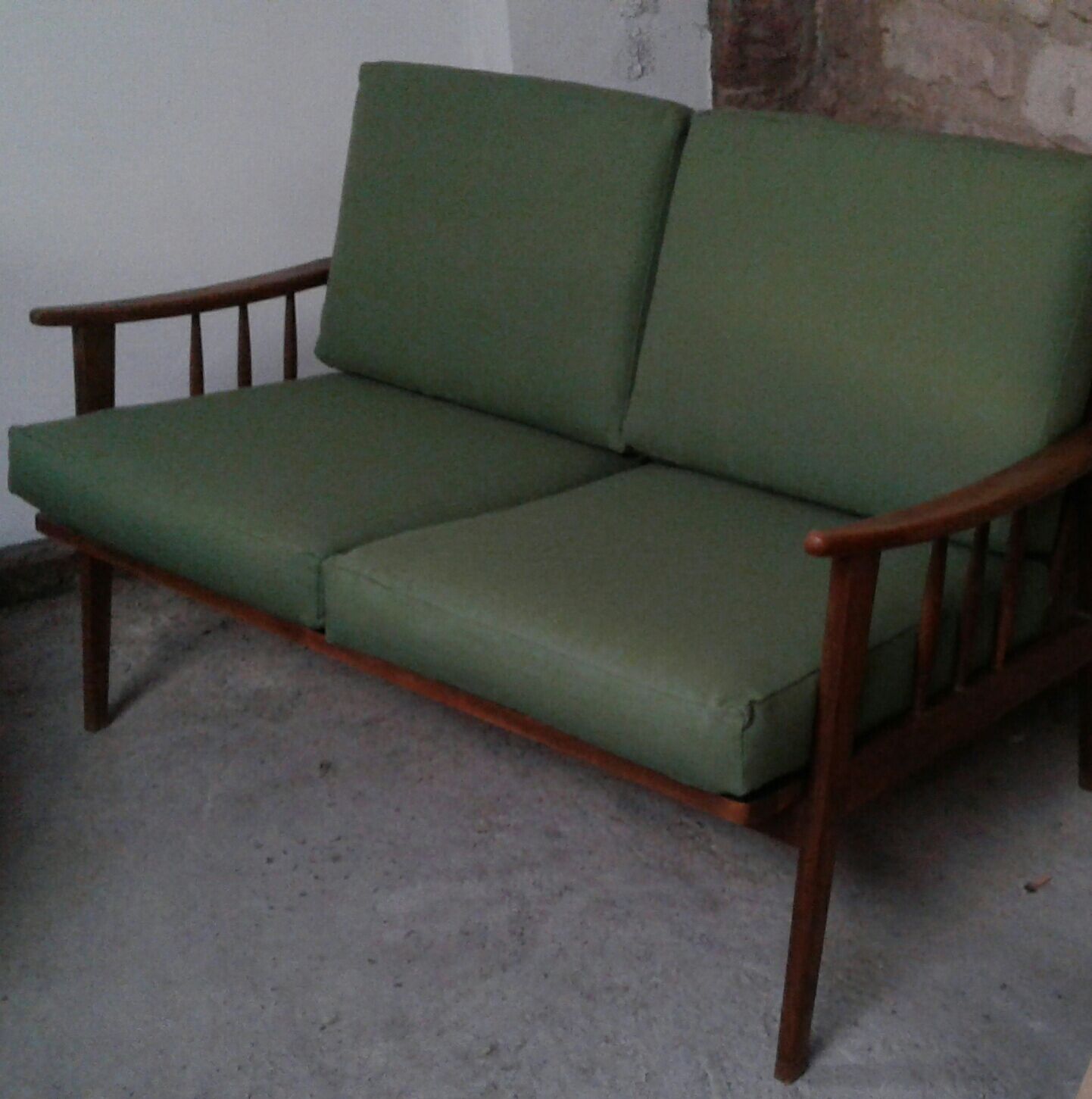 Sofa seat 2 places 60s vintage