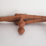 Foldable wooden coat rack, vintage, 50s/60s