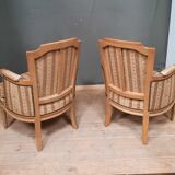 Paire de bergere style Louis XVI