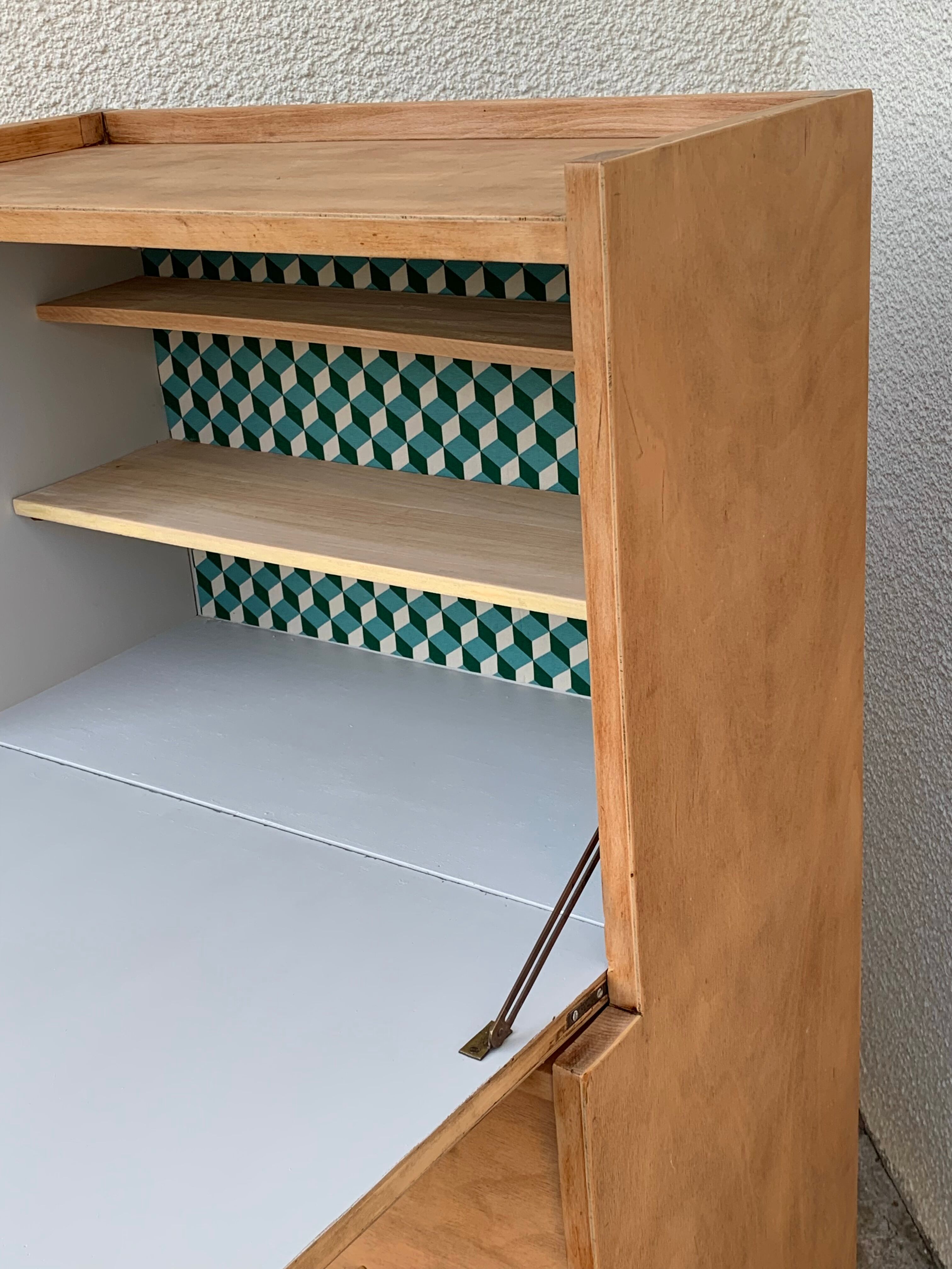 Secretary dresser vintage compass feet 1950