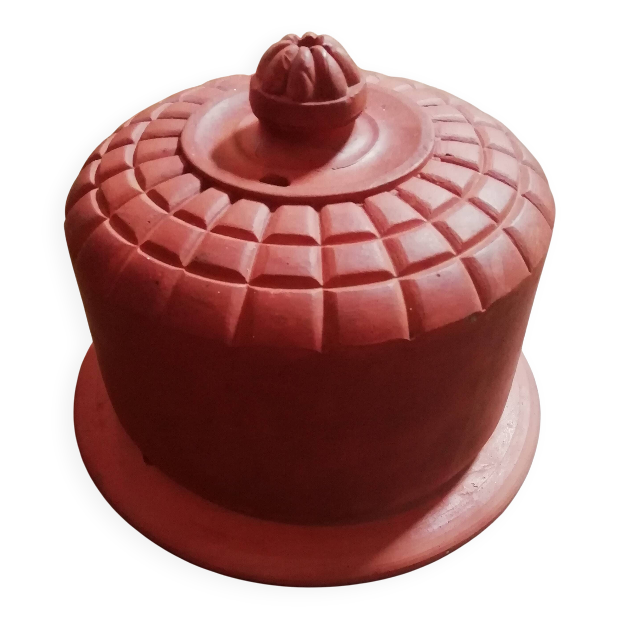 Terracotta butter dish