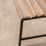 Italian slatted bench