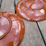 Duo of wall plates or dish traditional Basque dancers, by Aparicio