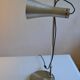 Brushed aluminium and chrome metal desk lamp 70's 1970