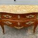 Commode Louis XV marqueterie bois de rose à 3 tiroirs