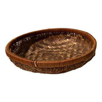 Empty cup woven wicker pocket