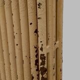Radiateur ancien sur pieds a lames fleuries en fonte de fer XX siècle