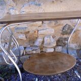 Double-plated chrome console