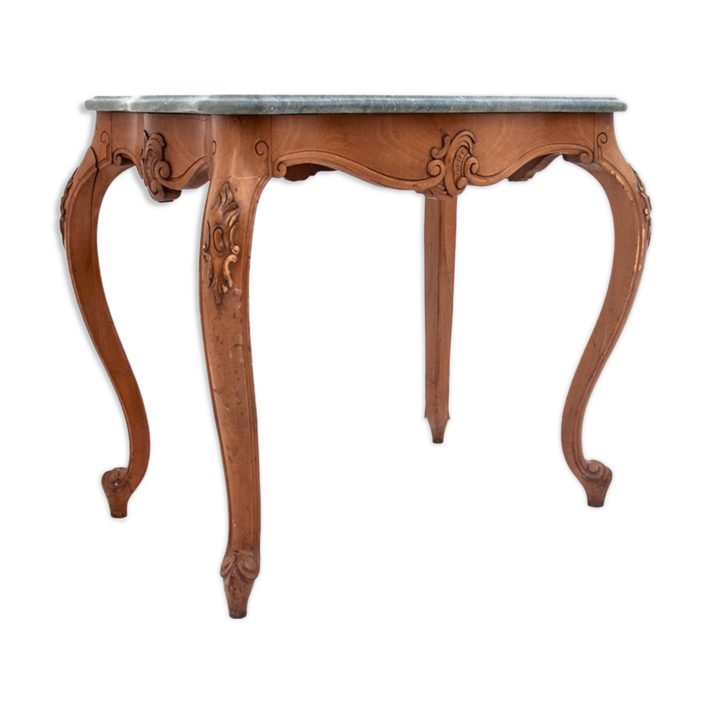 Side table with marble stone top