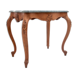 Side table with marble stone top