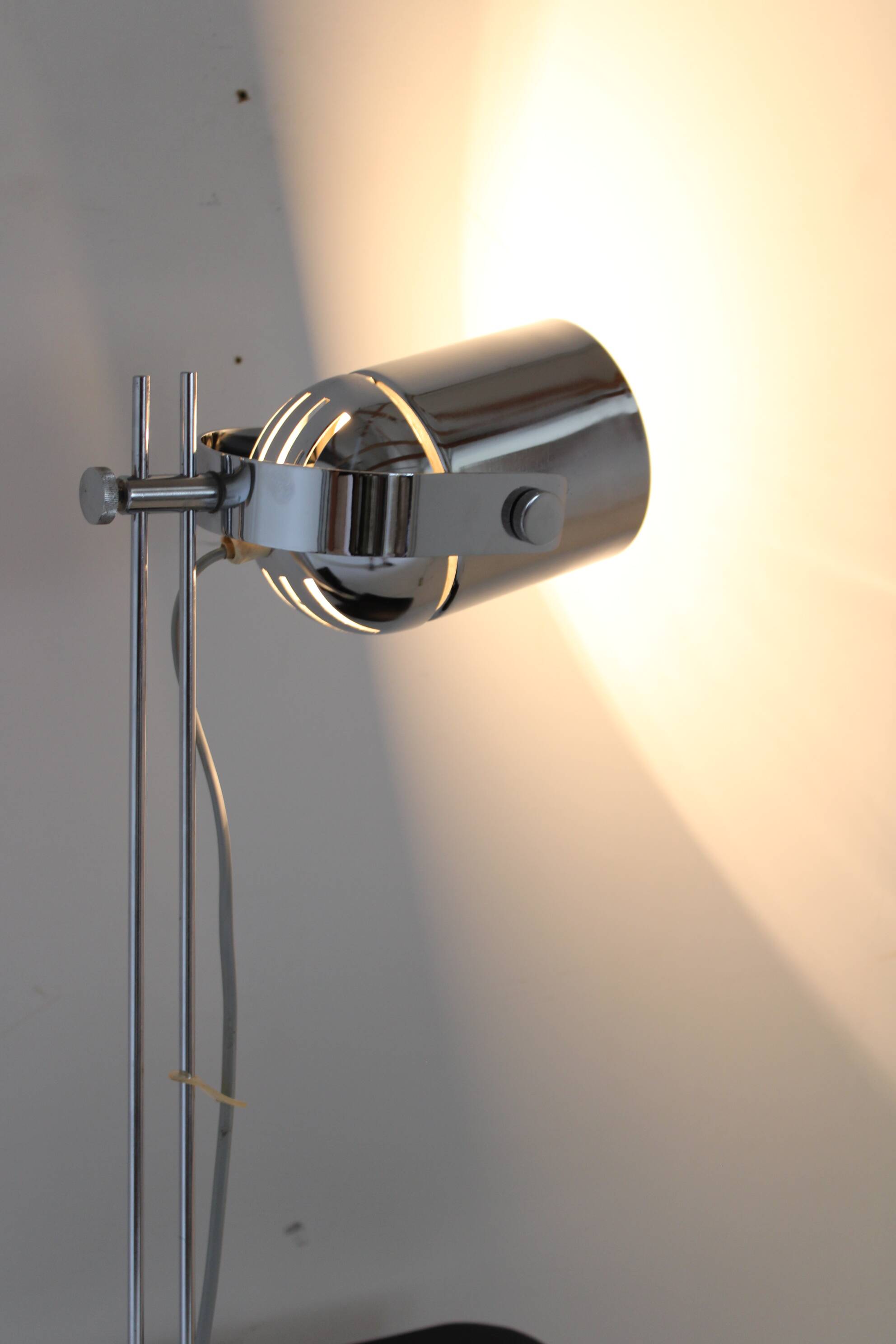 1970s Stanislav Indra Chrome Plated Table Lamp, Czechoslovakia