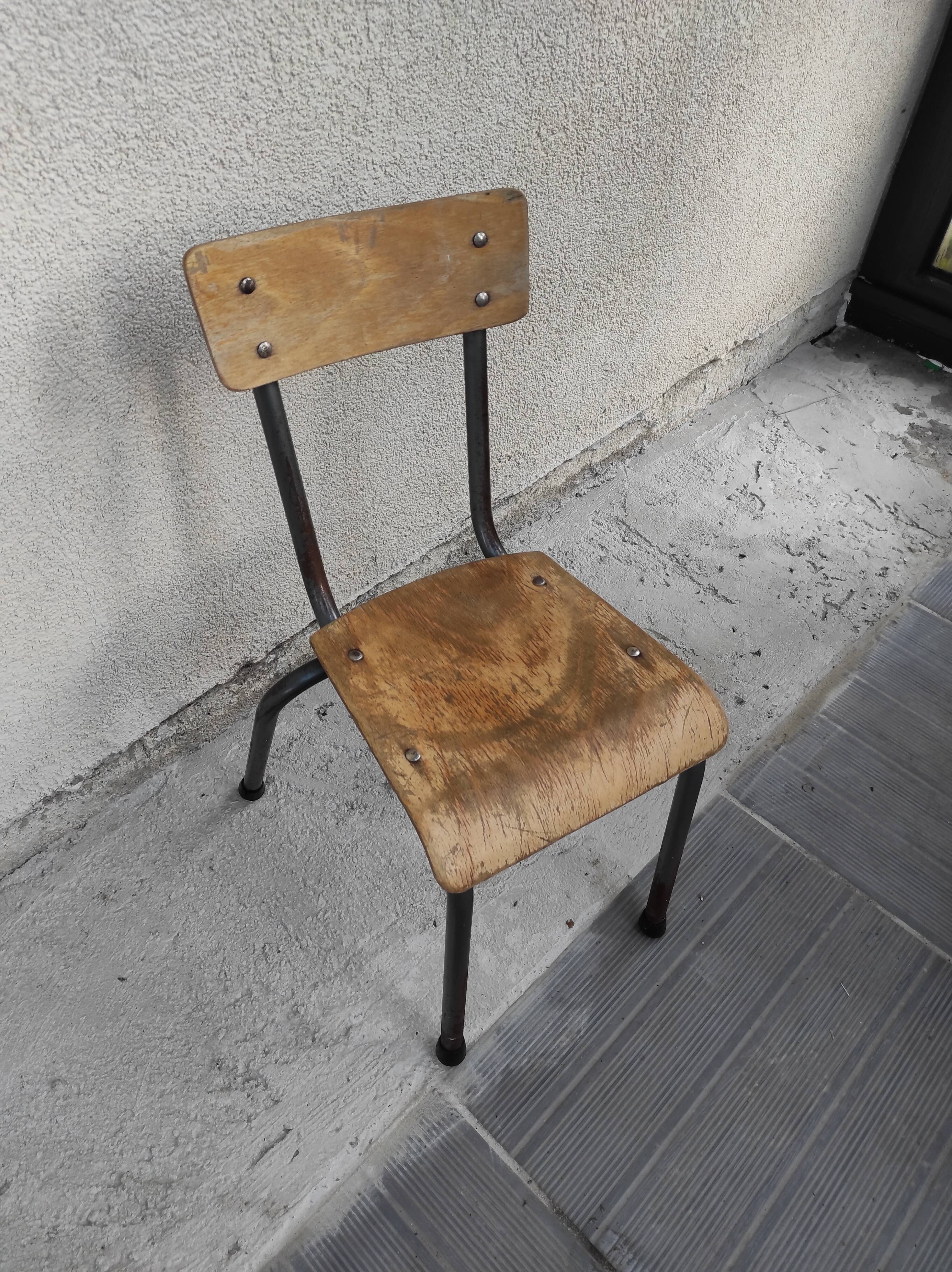 School chair child kindergarten chair 1960