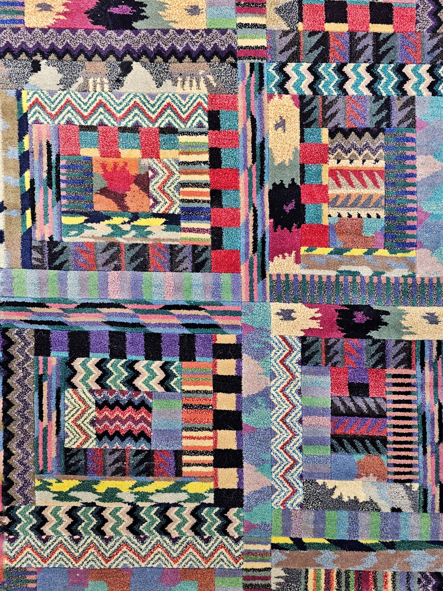 Vintage hand-knotted rug model Orion by Ottavio Missoni for Missoni