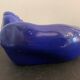 Ceramic ashtray, blue hand shape