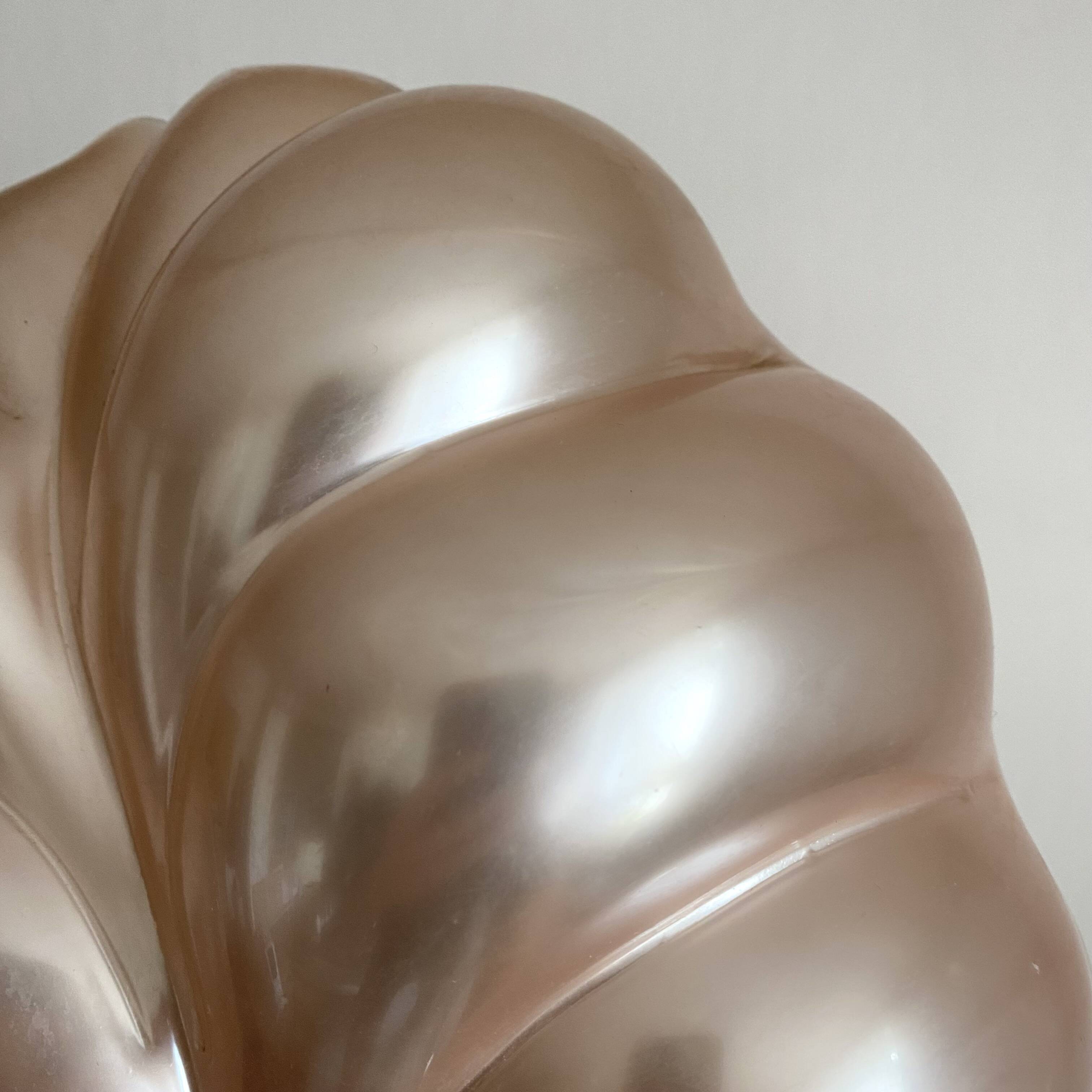 Pearly wall light by Laurent Rougier, 1970