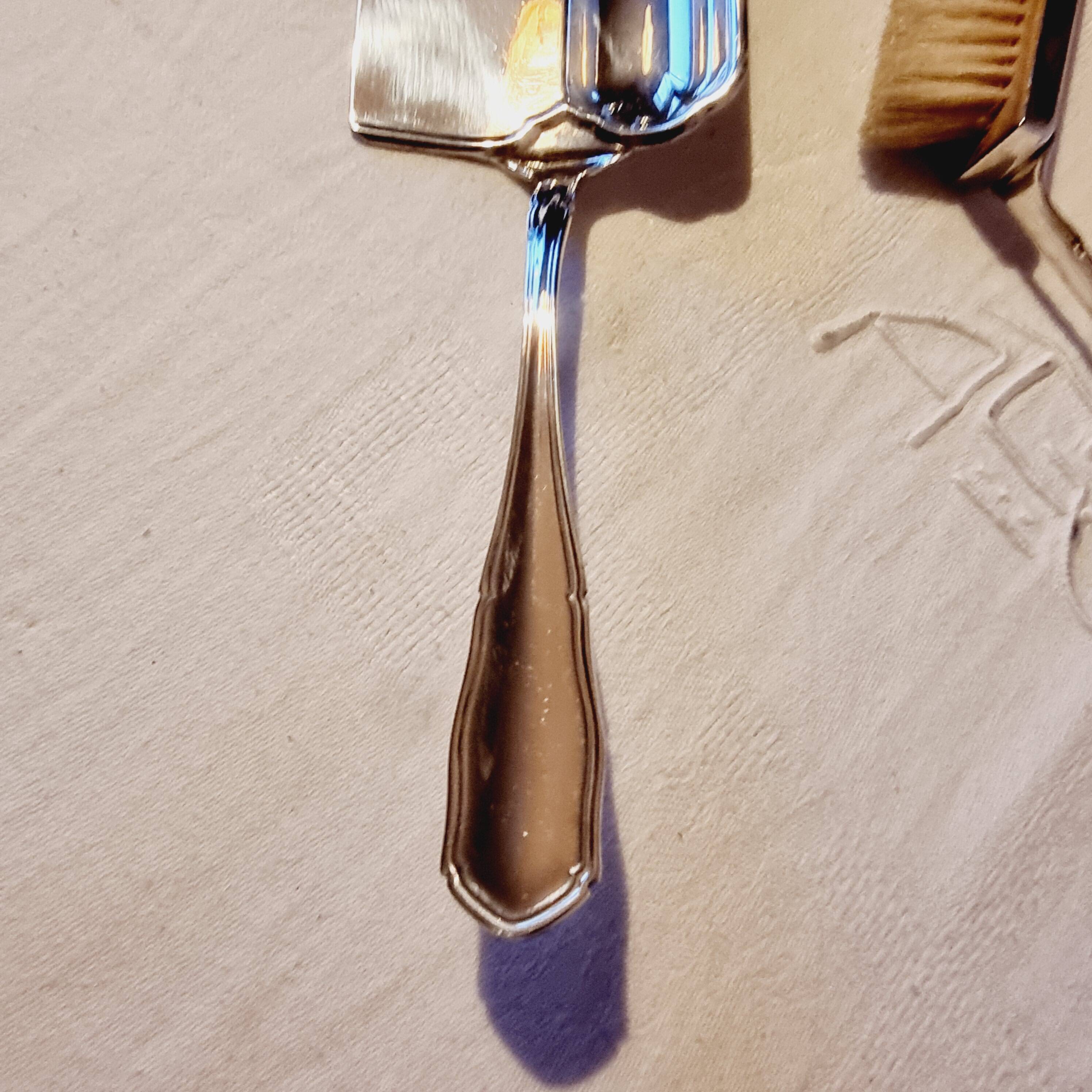 Meneses spanish silver metal tabletop crumb tray