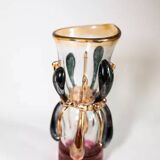 Ion Tamaian mouth-blown glass vase