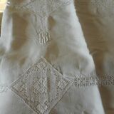 White linen tablecloth