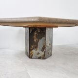 Brutalist slate coffee table, 1970sBrutalist slate coffee table, 1970s
