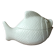 Large white fish shaped ceramic terrine - tureen with lid - Vintage