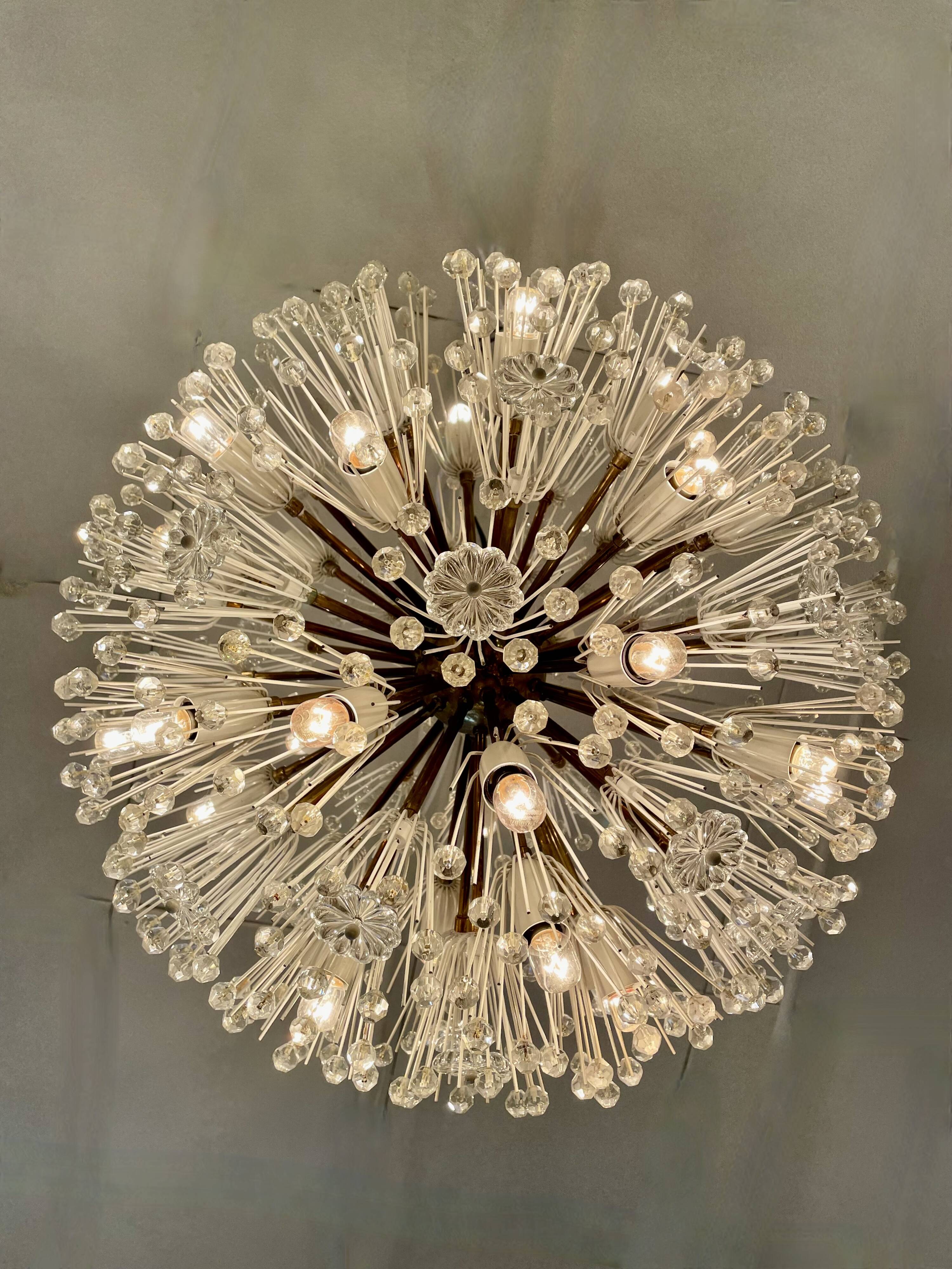 Large chandelier by Emile Stejnar, Austria, circa 1960.