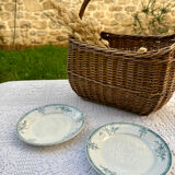 2 ironstone plates St Amand