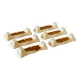 Set of 6 ceramic knife rests, yellow, 1930