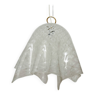 Lampe à Suspension Fazzoletto en Verre de Murano par Paolo Venini