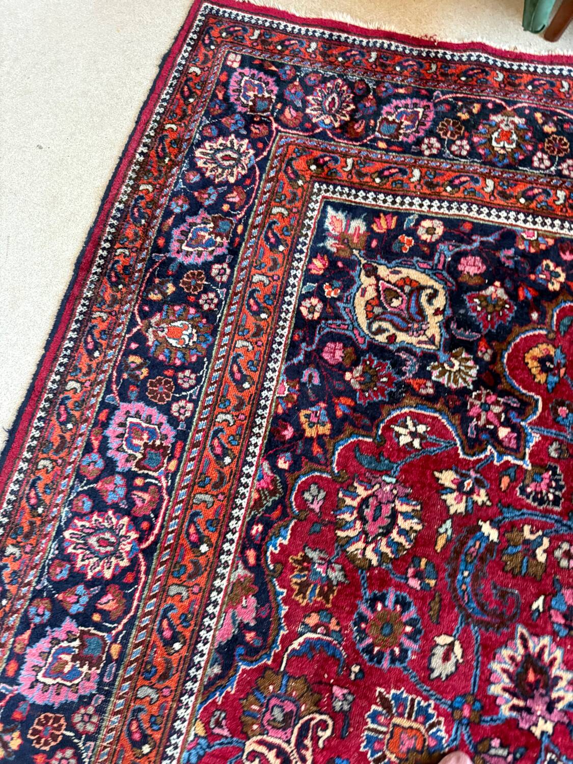 Large vintage Persian rug