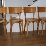 Set of 4 Baumann No. 30 chairs with wide back
