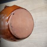 Brown enamelled sandstone jug