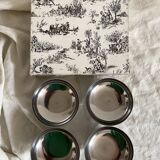 Stainless steel ice cream cups in a box