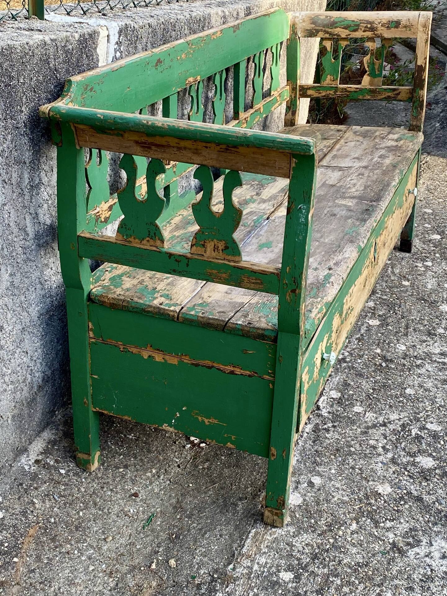 Wooden bench
