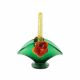 Green Murano glass basket/trinket dish
